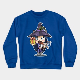 Kitty The Witch Happy Birthday. Crewneck Sweatshirt